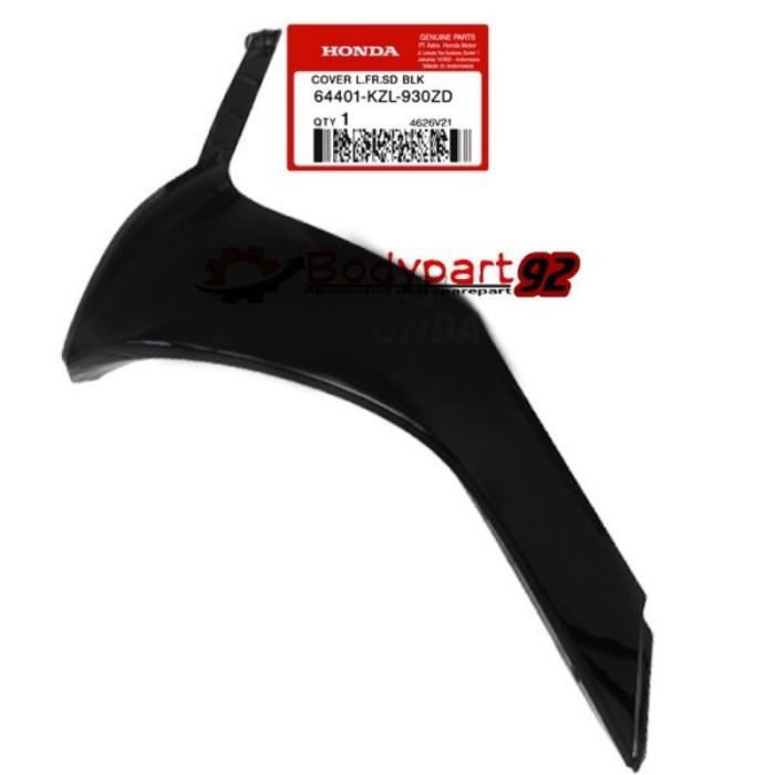 64301-KZL-A00ZA COVER TEBENG SAYAP KANAN KIRI SPACY HITAM