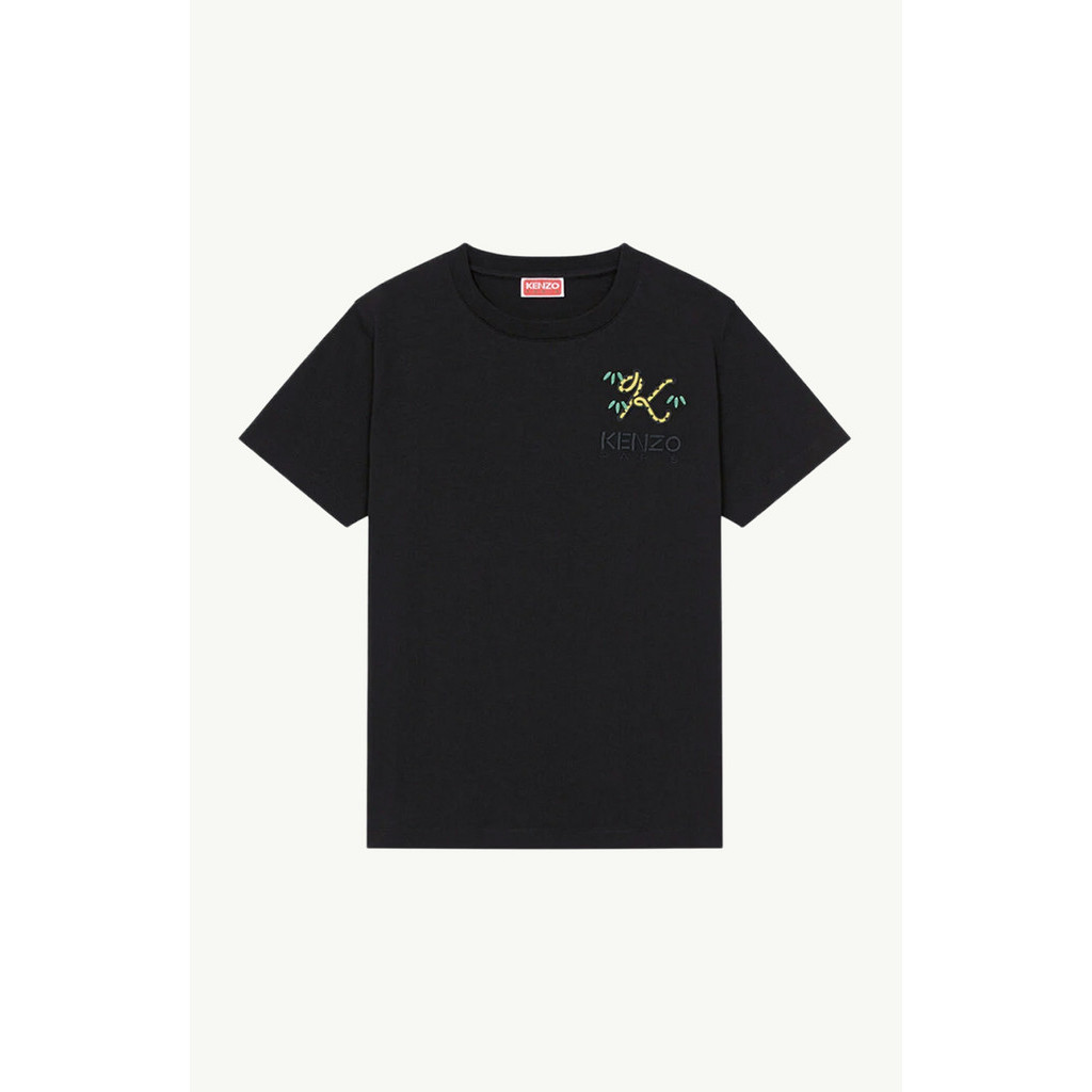 KENZO Women Tiger Tail K Loose Fit T-Shirt in Black