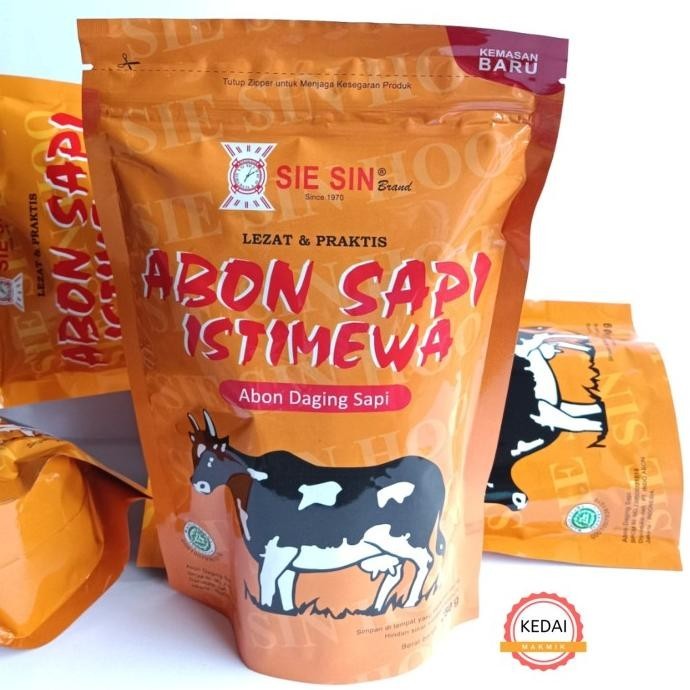 

Abon Sapi Sie Sin 250g Istimewa Abon Sapi Spesial Rasa Ori polos KS88