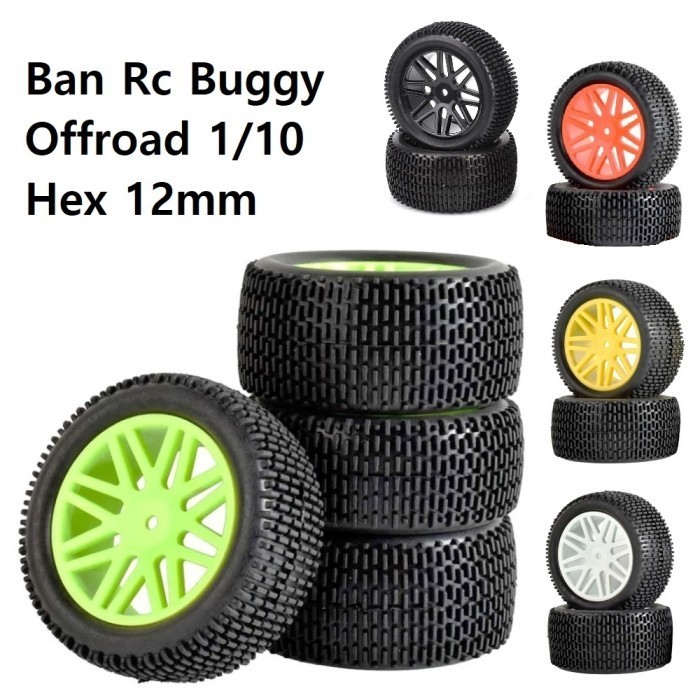 Ban Buggy Offroad Tire 1/10 Rc Car Kyosho Hobao Wltoys HSP HPI Xray