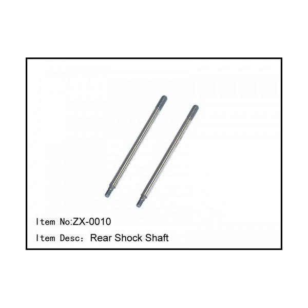 ZX-0010 RC Car Caster Racing Rear Shock Shafts Buggy 1/8 . 2 Pieces