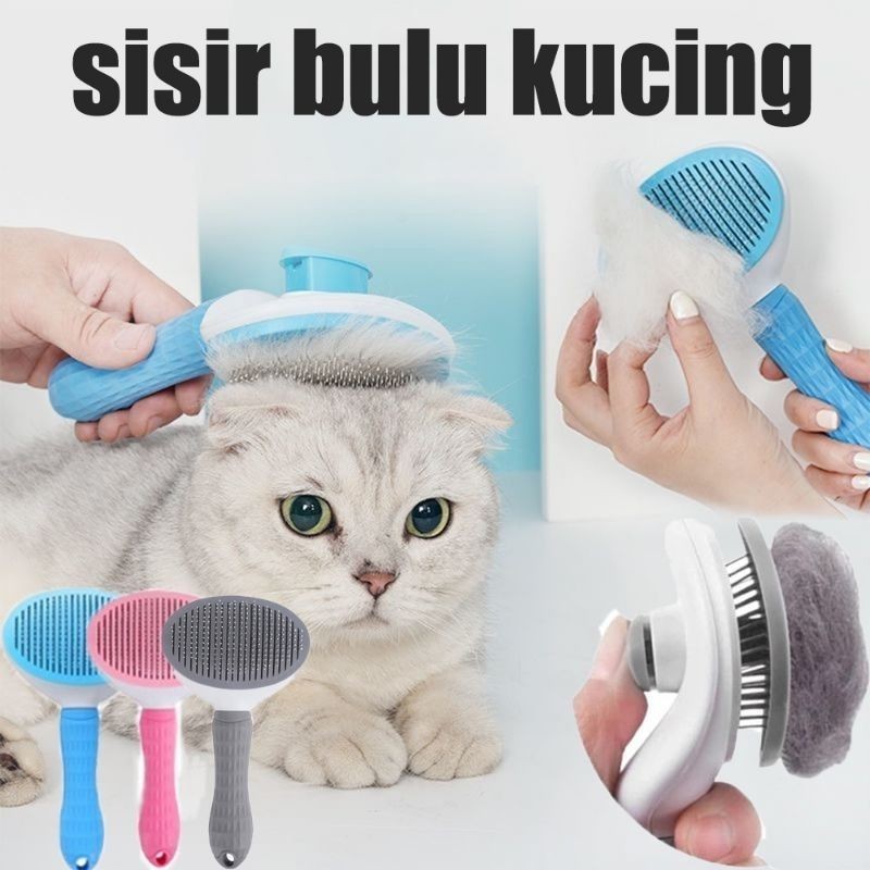 Sisir Bulu Kucing - Sisir Grooming Press - Sisir Grooming Kucing & Anjing