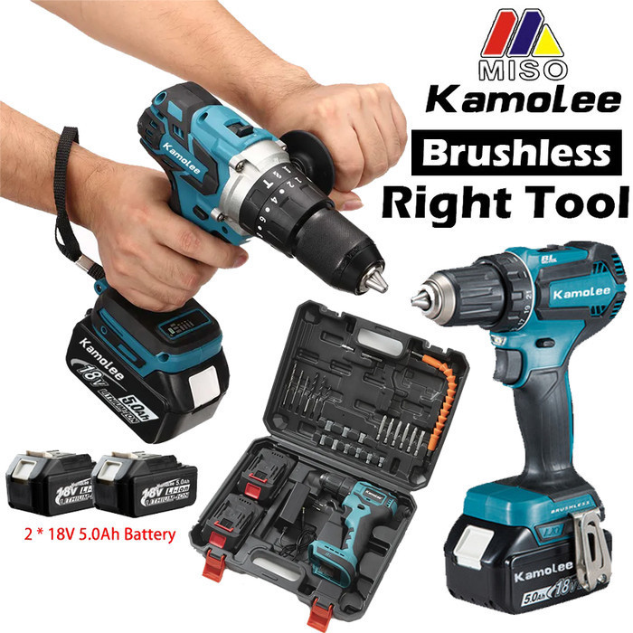 KAMOLEE-DDF485-BOR LISTRIK-TORSI MAKSIMUM 450N.M BRUSHLESS CHARGING