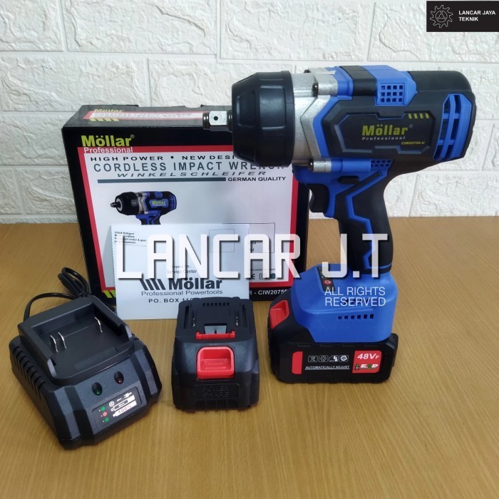 MOLLAR IMPACT WRENCH CORDLESS CIW20750 20V BOR BATERAI MOLLAR IMPACT