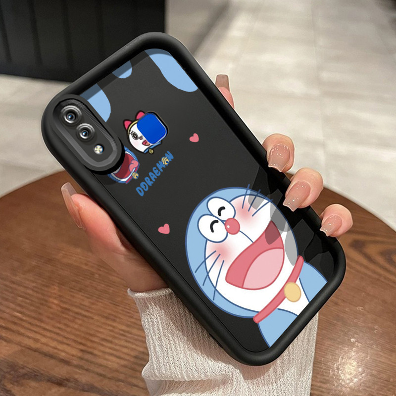 Casing Hp VIVO Y95 Y93 Y93s Y91 Y91i Case Anti drop Casing ponsel Doraemon tertawa HP pelindung sili