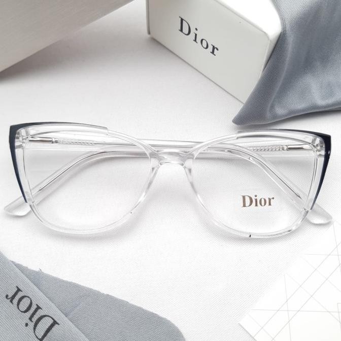 Frame Kacamata Wanita Cat Eye AE752CLR Bening Minus AS76