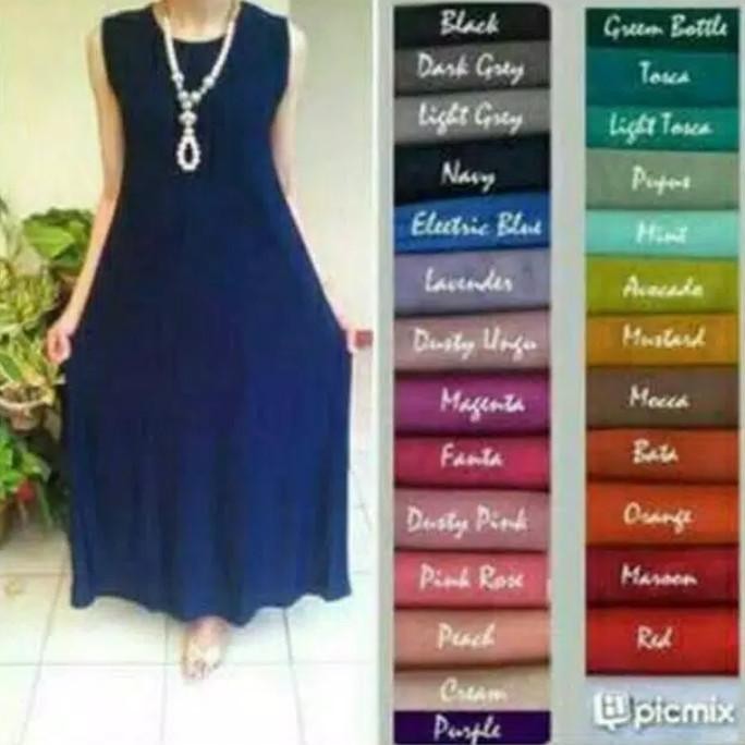 Manset Gamis Buntung / Tanpa Lengan Bahan Jersey. PS12