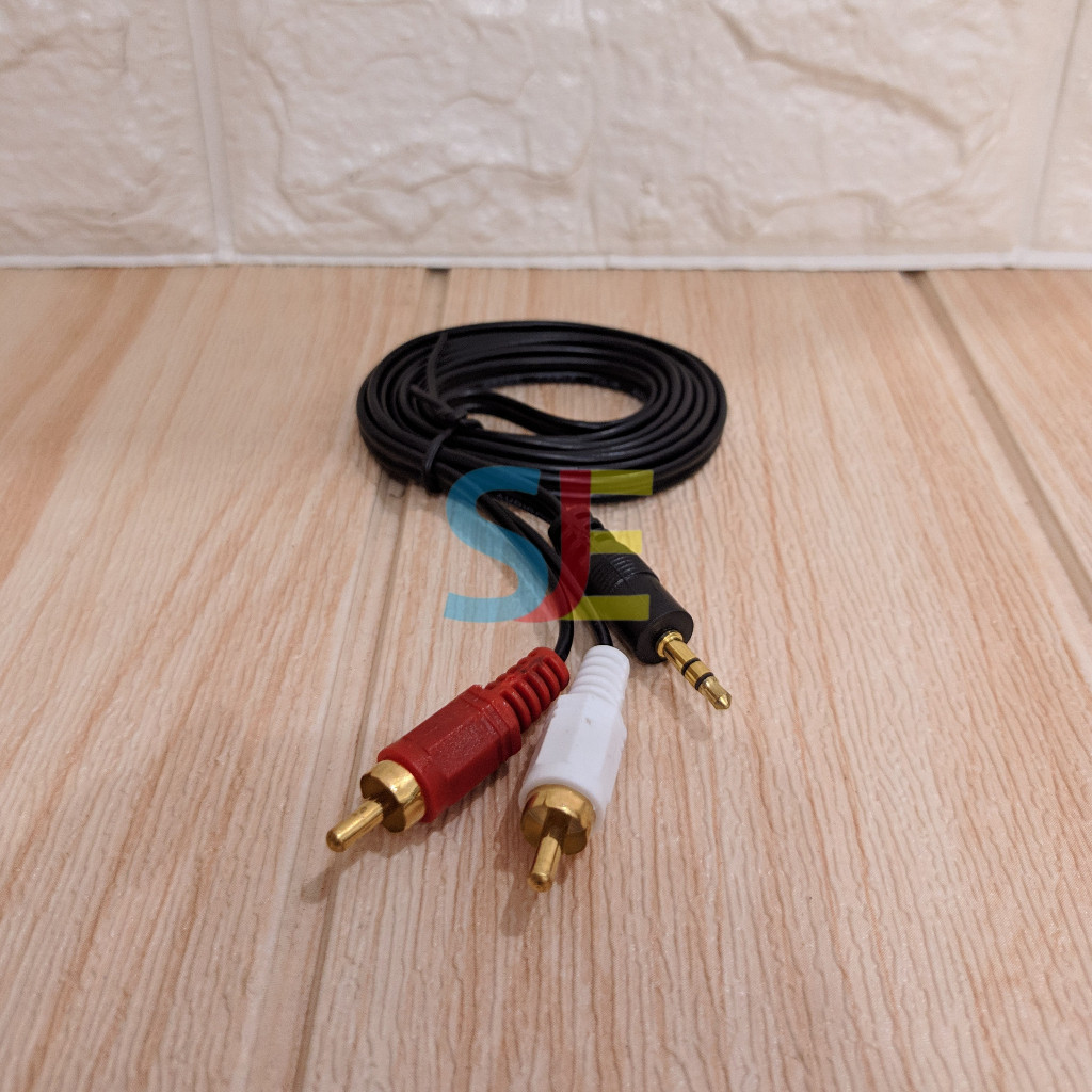 Kabel RCA to Stereo / Kabel Speaker Ke HP / Kabel Speaker Laptop / Kabel Stereo to Stereo