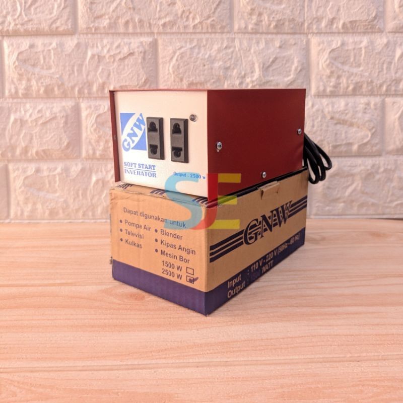 Inverator / Auto Start / Anti Jeglek GNW 1000watt 2500watt / penahan daya listrik / Slow start power
