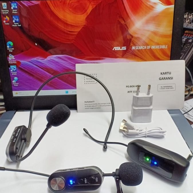 Mic wireless bando/clip on suara sensitif cocok buat imam