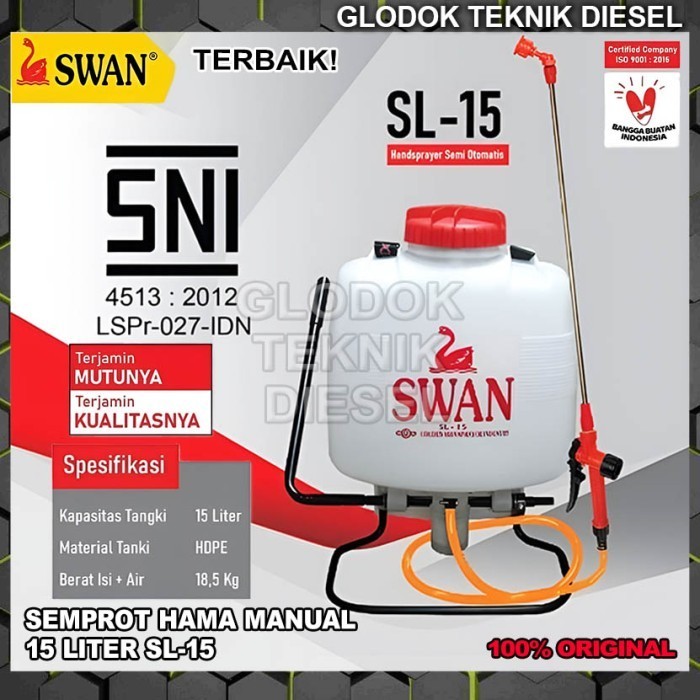 Alat Mesin Semprot Semprotan Hama 15 Liter Plastik Hand Sprayer 15 L