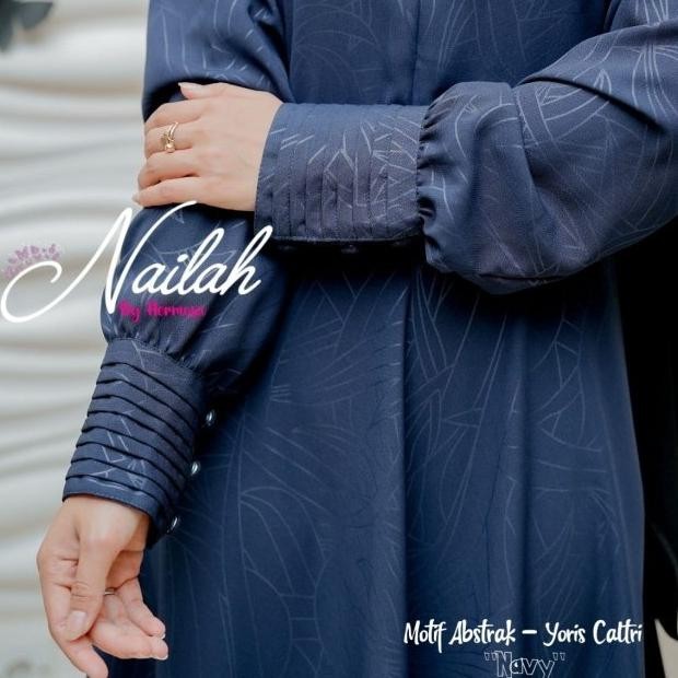 Pakaian Wanita Navy/Gamis Wanita Biru Dongker/Gamis Wanita Navy