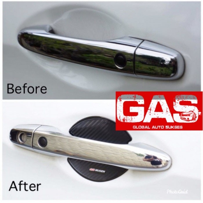 Pelindung Gagang Pintu Mobil Door Handle Protector Carbon Pajero Sport Otomotif