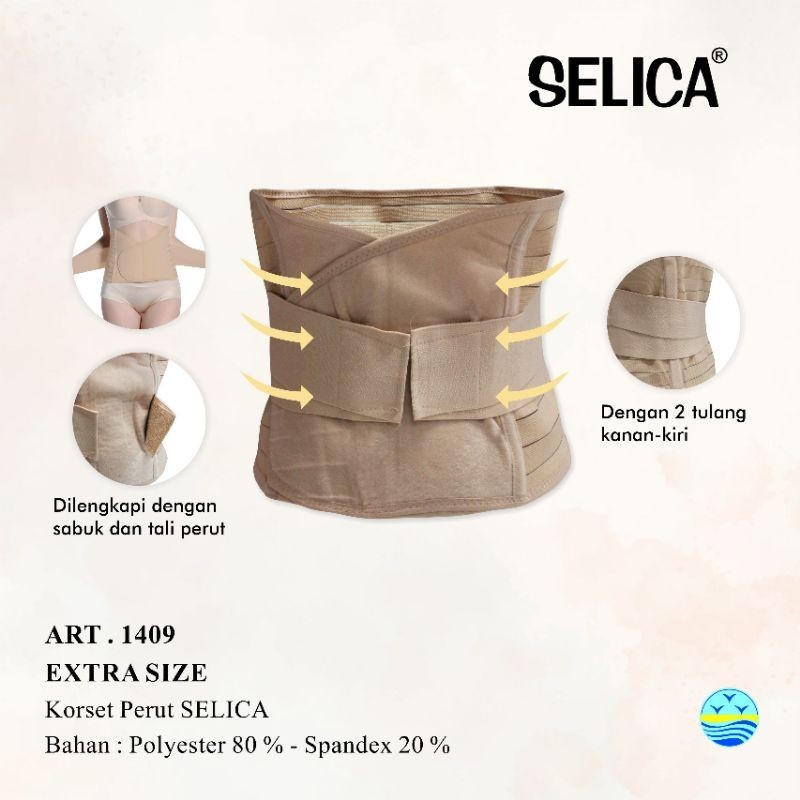Korset Pelangsing / Stagen Pengecil Perut After Birth Double Perekat Selica 1409