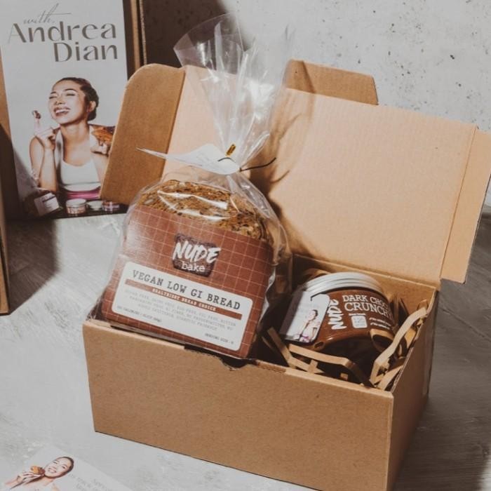 

NUDE x Andrea - Set A | Vegan Low GI Roti Tawar + Almond Butter 120g Best Seller