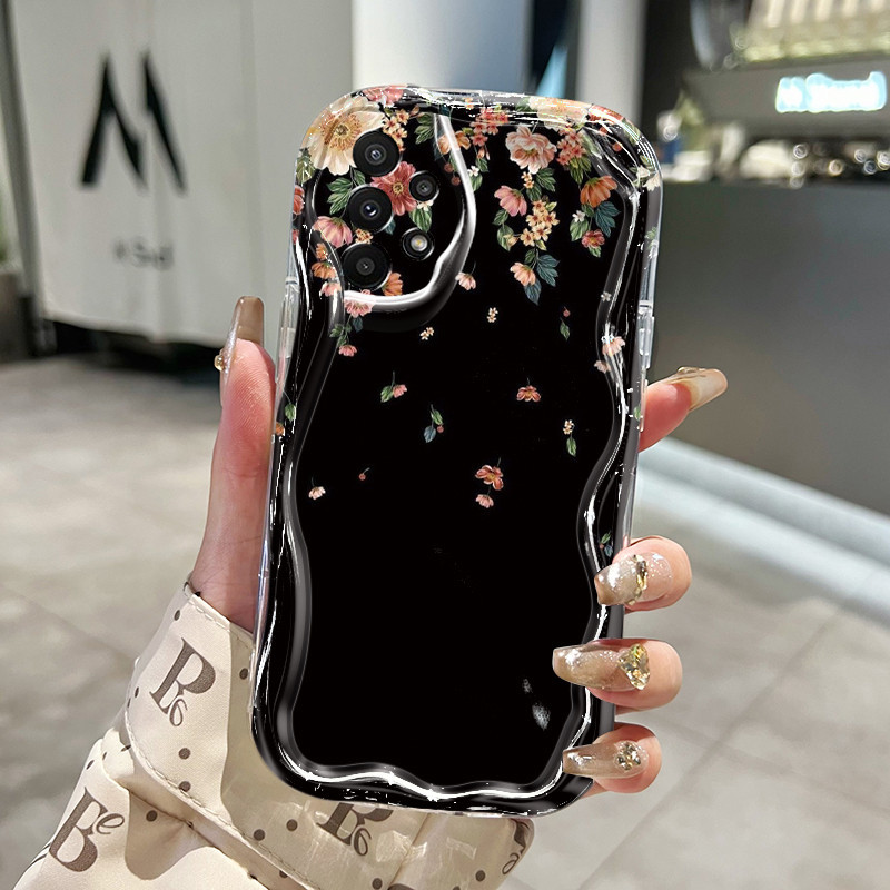 Casing Hp Samsung Galaxy A22 M22 A23 A21s A24 Case hp ponsel pola bunga Casing pelindung jatuh Kesin