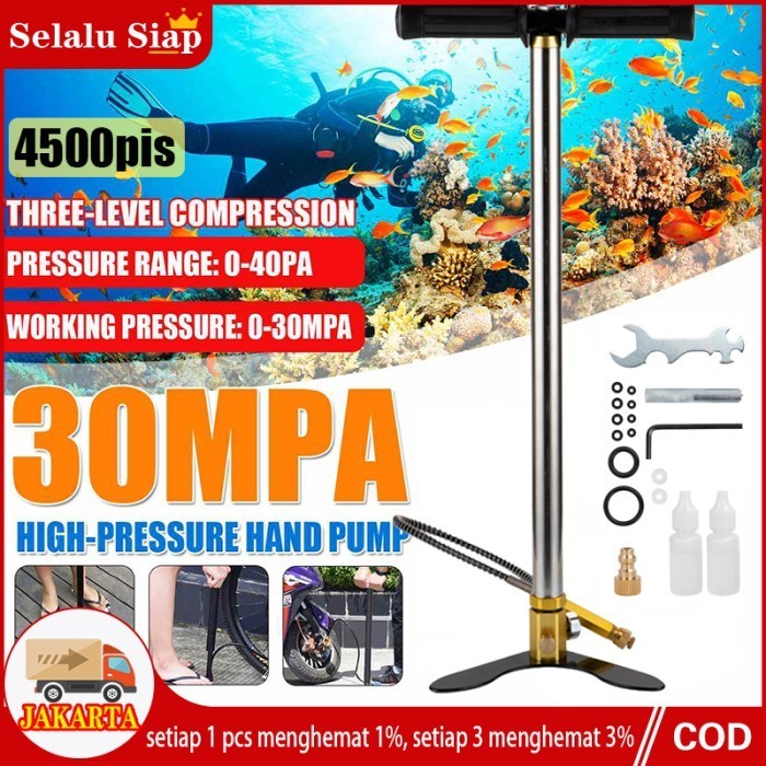 POMPA PCP TERLARIS BARACUDA KAKI LIPAT 4500/6000 PSI STAINLESS STEEL