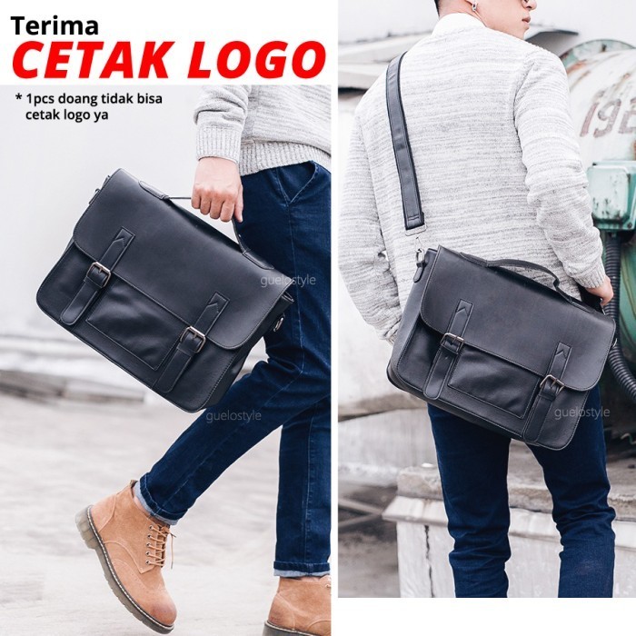 Tas kantor - tas kerja - tas selempang pria kulit besar BS6