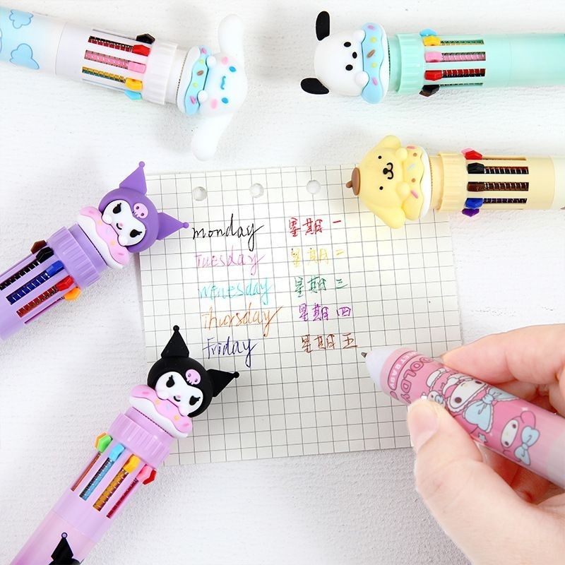 

Pena 10 Warna Sanrio Donat Cinnamoroll Kuromi Gel Pen