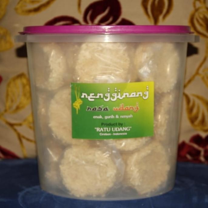 

Rengginang rasa udang matang toples besar khas cirebon KM