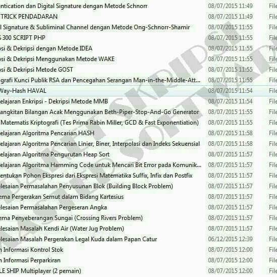 aplikasi Contoh Skripsi jurusan IT lengkap BAB 1-5 source code