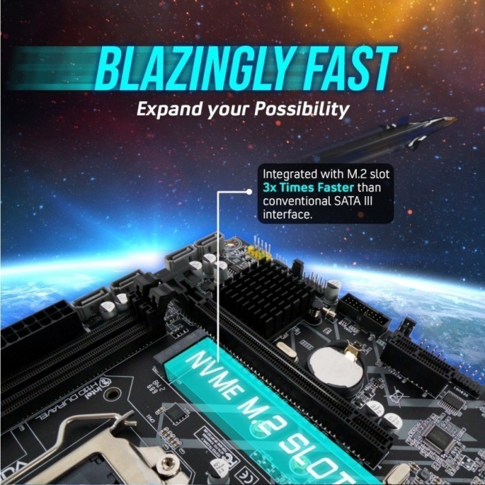 Mobo Vurrion H110M4-Gen Duravel H110 H110M Lga 1151 Gen 6/7/8/9