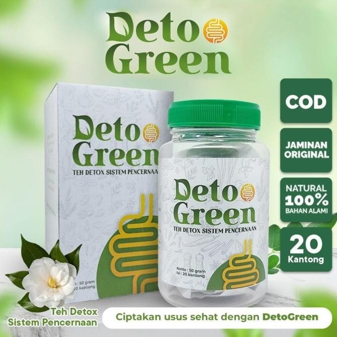 

DetoGreen Tea Teh Detox Sistem Pencernaan Usus Diet Sehat Alami P88L