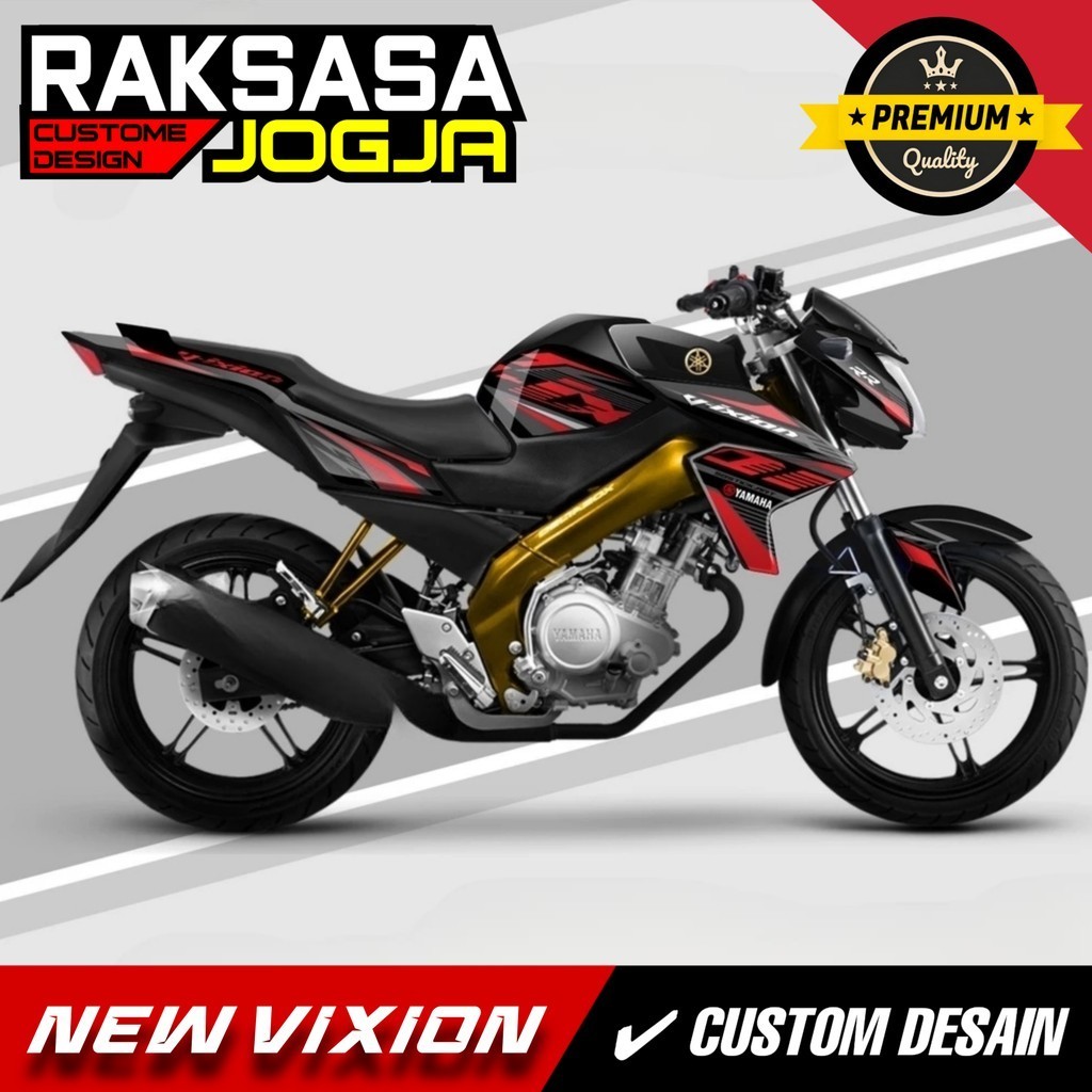 STRIPING VIXION NEW NVA NVL OLD TRANSPARAN CUSTOME HITAM BIRU PUTIH MERAH VINIL MAX DECAL HOLOGRAM 7