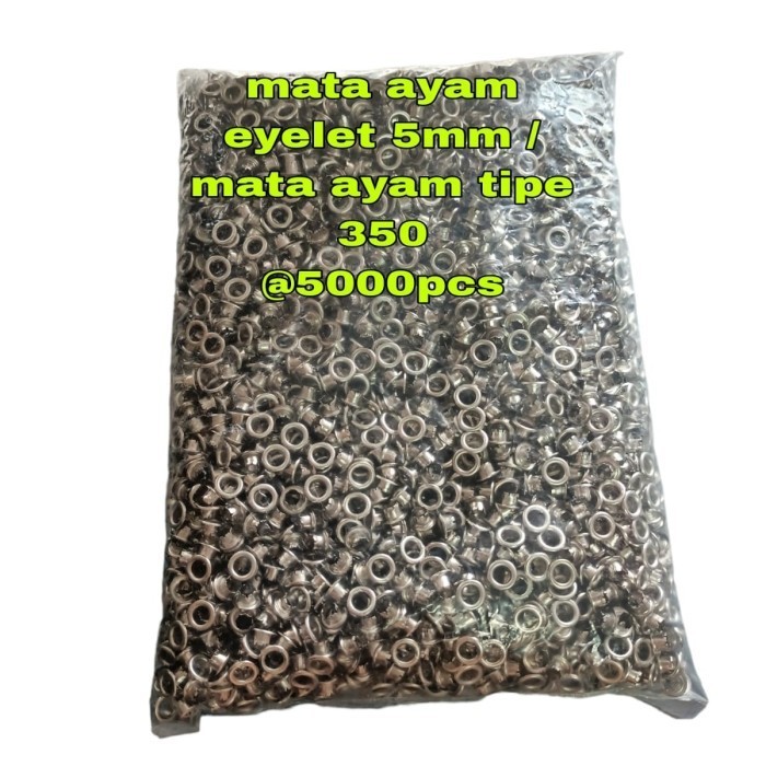 

5000Pcs Mata Ayam Eyelet 5Mm / Mata Ayam Tipe 350