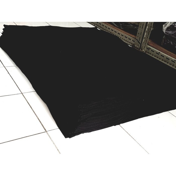 Bahan Kaos - Kain Cotton (Katun) Combed 24S Warna Hitam Reaktif