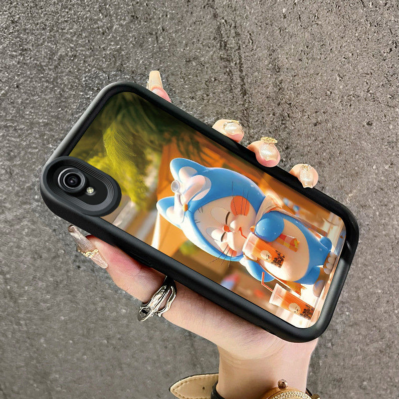 Casing Hp VIVO Y91C Y90 Y1s Case HP Doraemon pola desain baru Casing lensa kamera Softcase genggam s