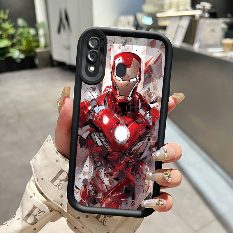 Casing Hp Samsung Galaxy A30 A20 M10s Case HP anti drop silikon ponsel Casing ponsel Marvel Iron Man