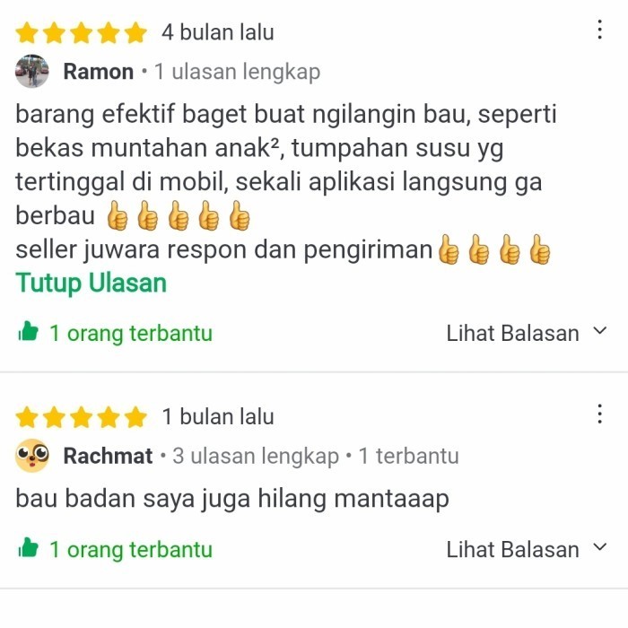 Penghilang Bau Badan Ketiak Di Baju Pakaian