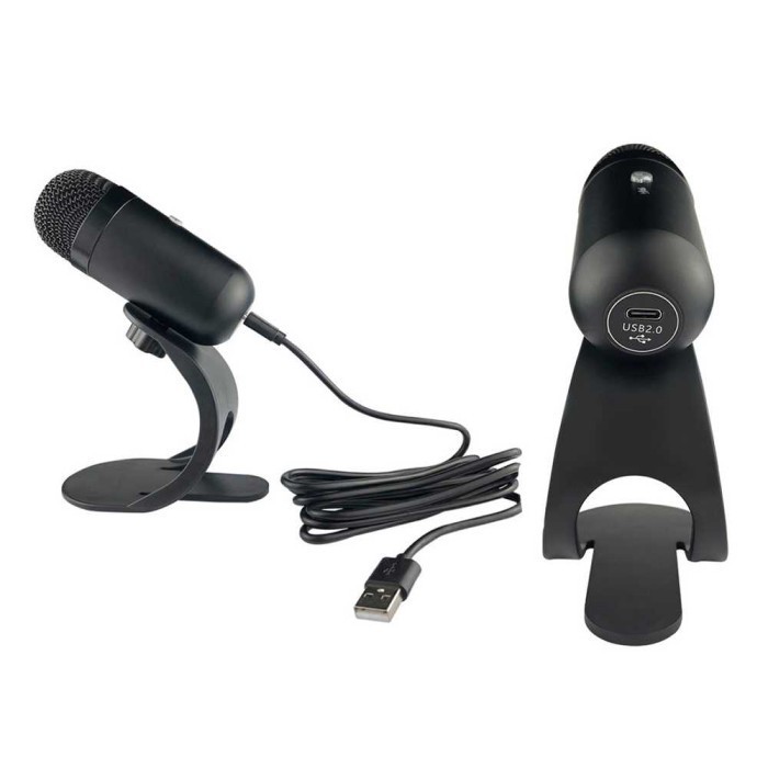 Mikrofon Usb Condenser Mic Desktop Audio Recorder