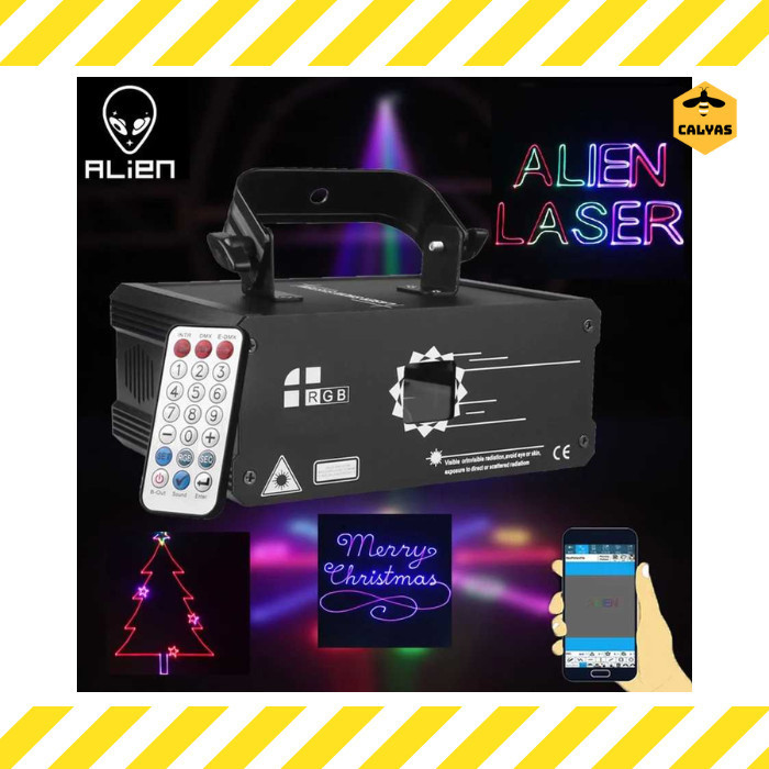 Lampu Proyektor Disco Rgb Animation Laser Bluetooth Dmx512 500Mw