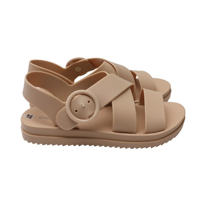 Ace - Ataru Ukuran 37 Sandal Wanita X Strap - Krem Beige