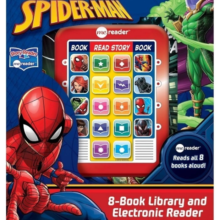 Spiderman Me Reader And 8 Electronic Reader Book Library Original