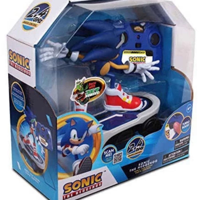 Sonic The Hedgehog Free Rider Skateboard Remote Control Playset Ori