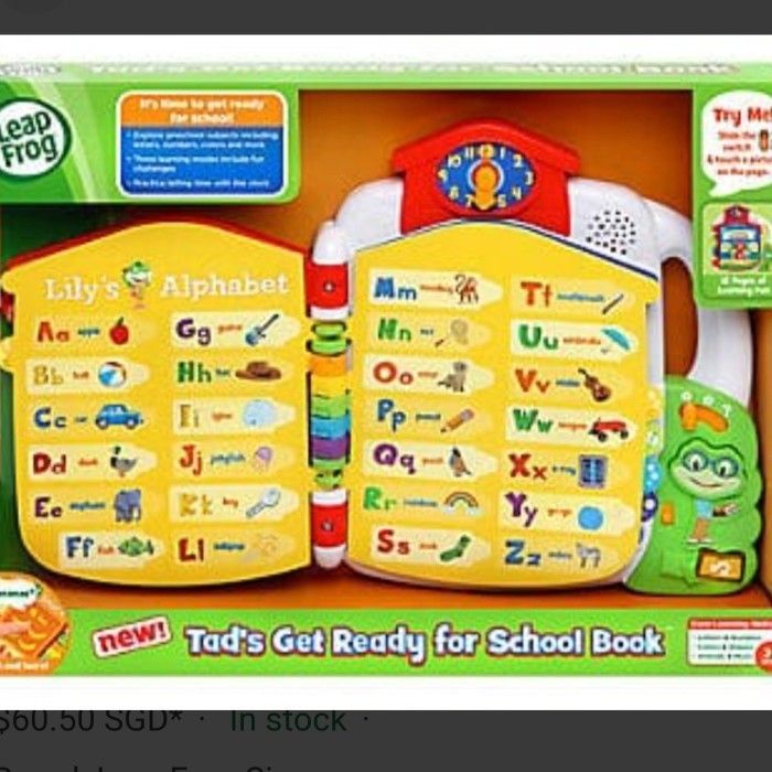 Leapfrog Get Ready For School Book Original