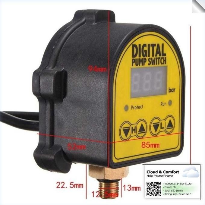 Aqualin Pengatur Pompa Air Digital Automatic Pump Switch Pressure 220V