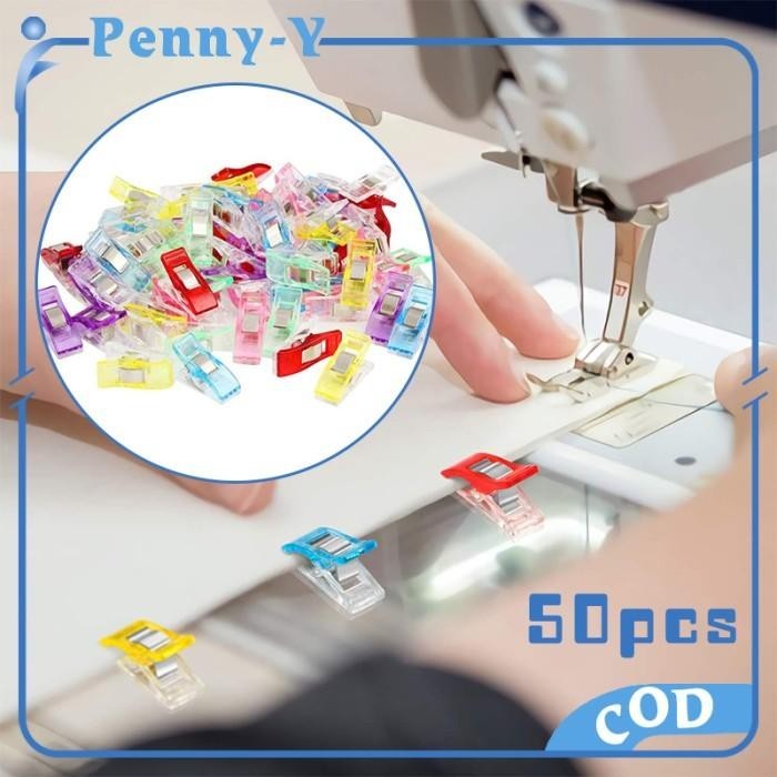 50pcs Wonder Clip Penjepit Kain Jahitan Klip Penjepit Jahitan Kain Berkualitas
