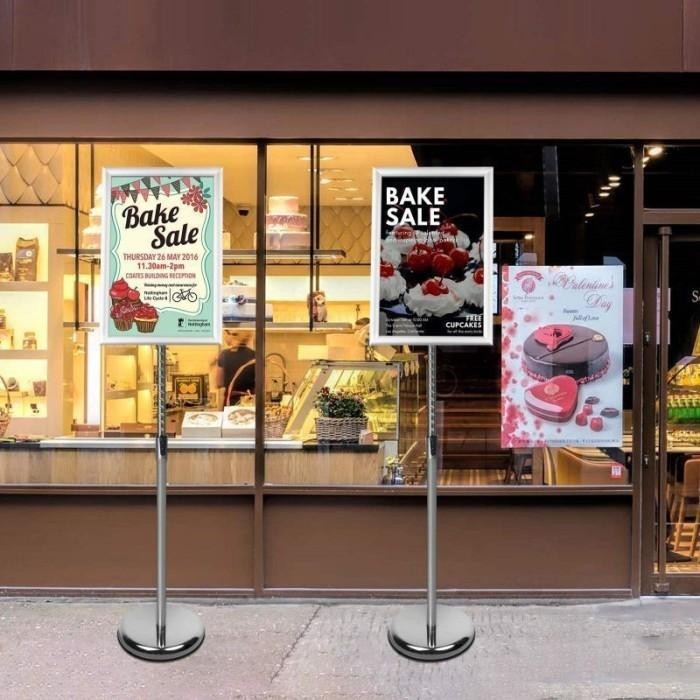 A4 Standing Sign Frame Stainless Standing Welcome Sign Standing Frame Berkualitas