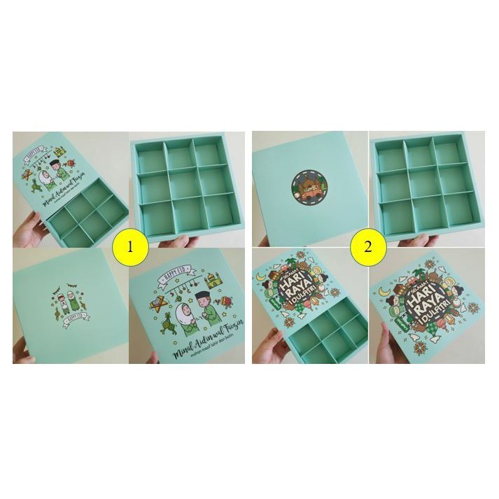 

PROMO - KOTAK / BOX KUE IDUL FITRI / LEBARAN SEKAT 9 (PAKET 5 PCS)