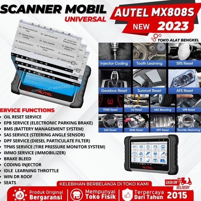 Scanner Mobil Scan Tool Diagnostik Universal Autel Maxicheck Mx808