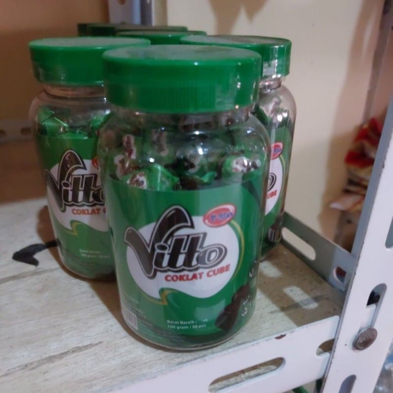 

Vitto Coklat Cube 1 toples 50 pcs