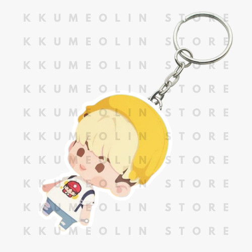 KSA - BTS In The Seom Jin Airport Neck Pillow Keyring | BTS In The Seom Jin Airport Neck Pillow Keyc