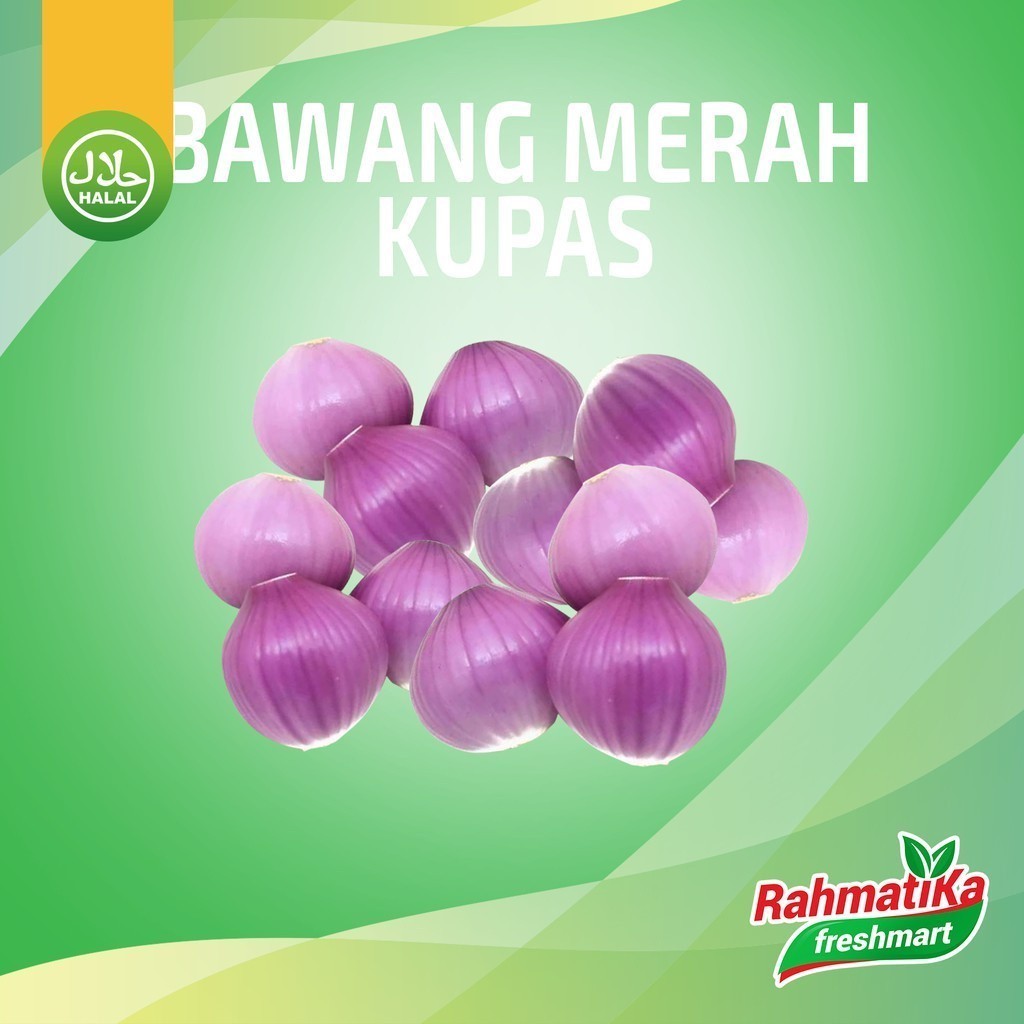 

Bawang Merah Brebes Kupas / Bawang Merah Kupas Berkualitas 250 gram