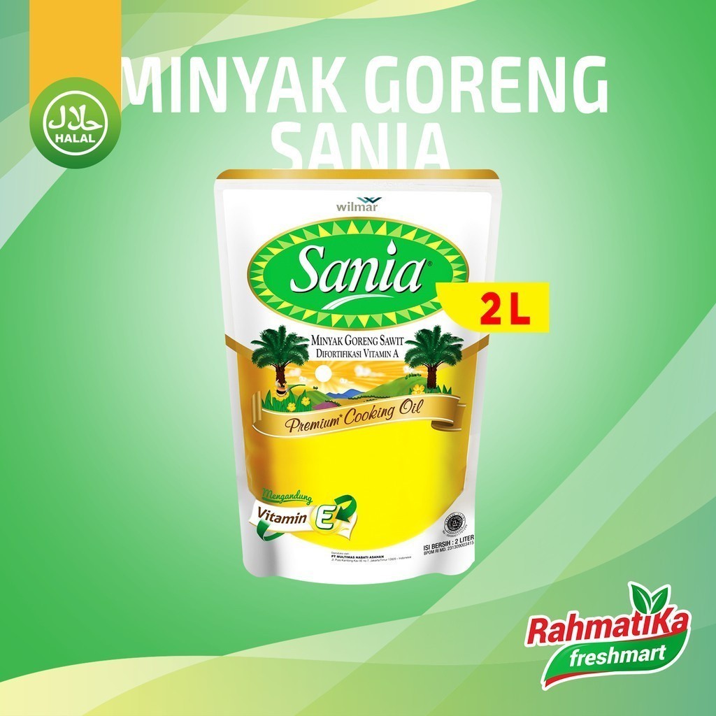 

Sania Minyak Goreng Refill / Minyak Goreng Sawit 2 Liter