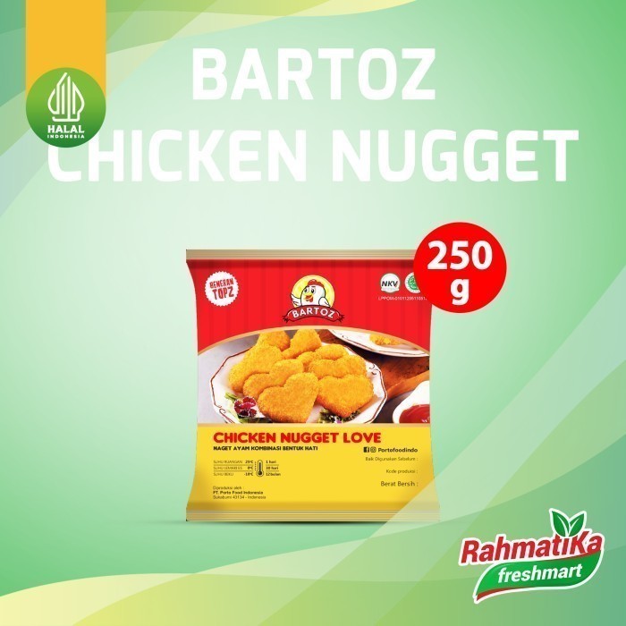 

Bartoz Chicken Nugget Love 250 gr