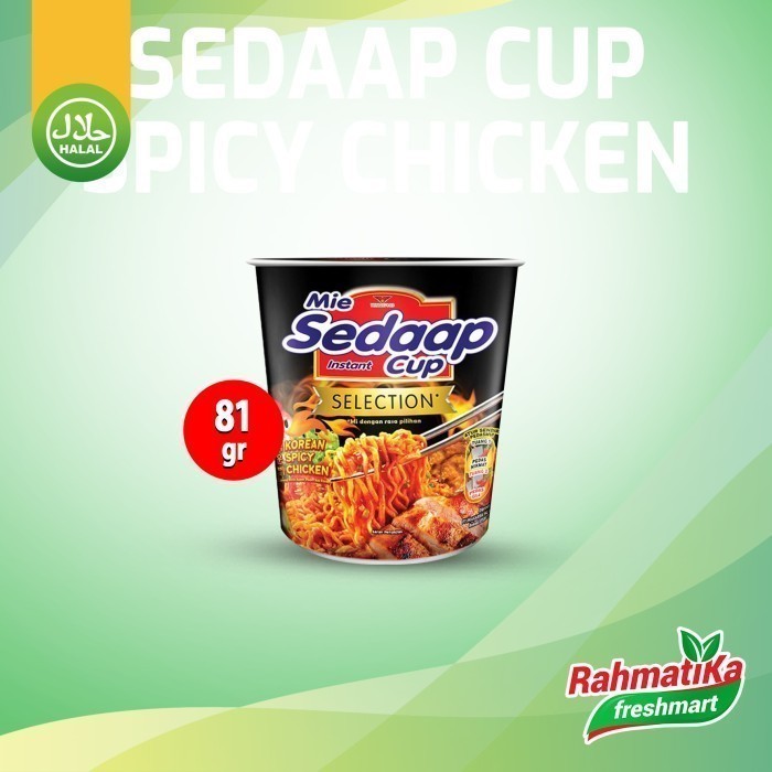 

Mie Sedaap Cup Selection Korean Spicy Chicken 81 gram